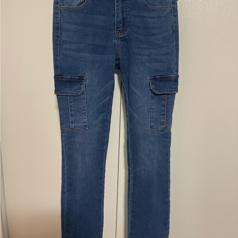 Stylish Kids' Denim Cargo Jeans